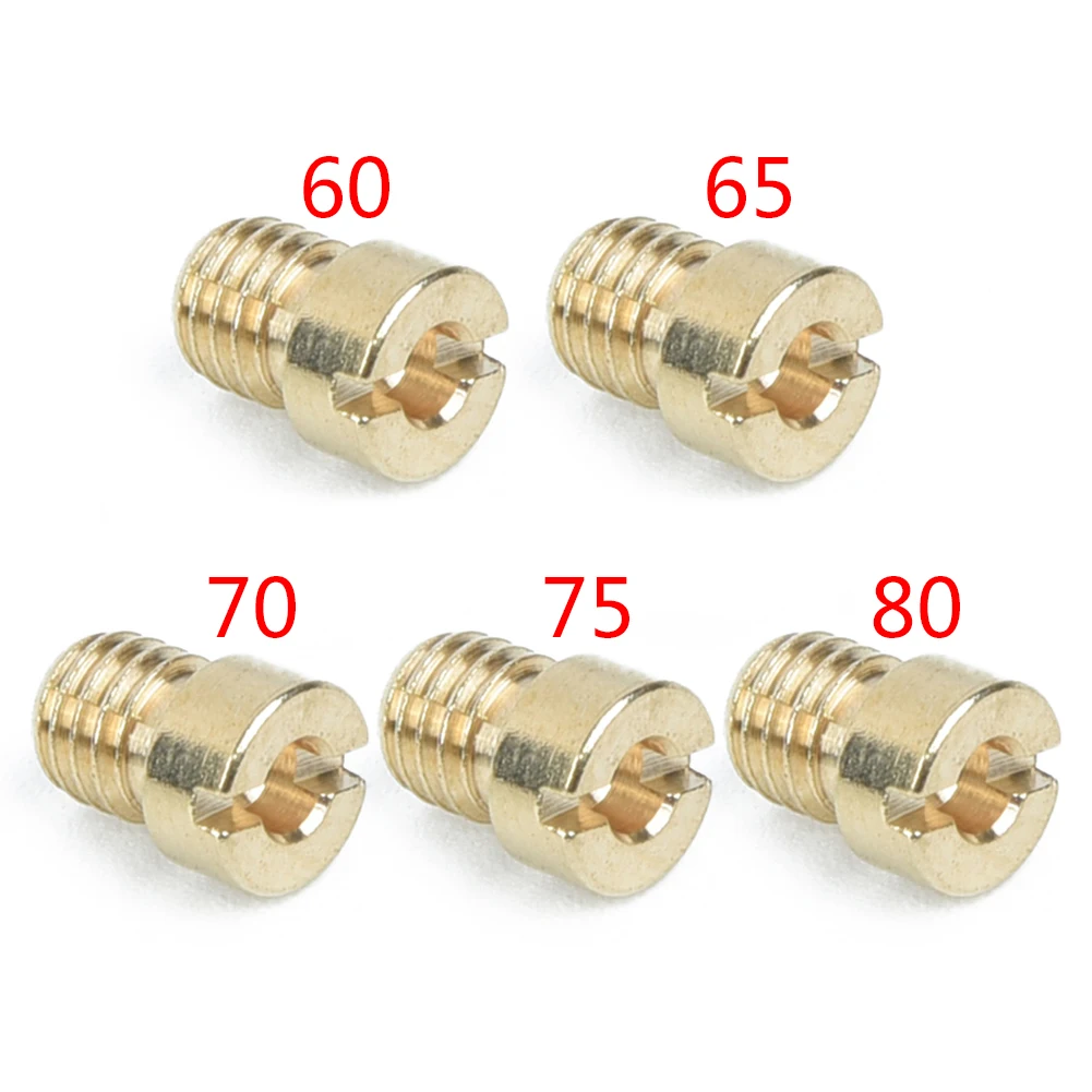 Гоночный карбюратор жиклеры карбюратора #60 65 70 75 80 для 50/60/80cc комплект
