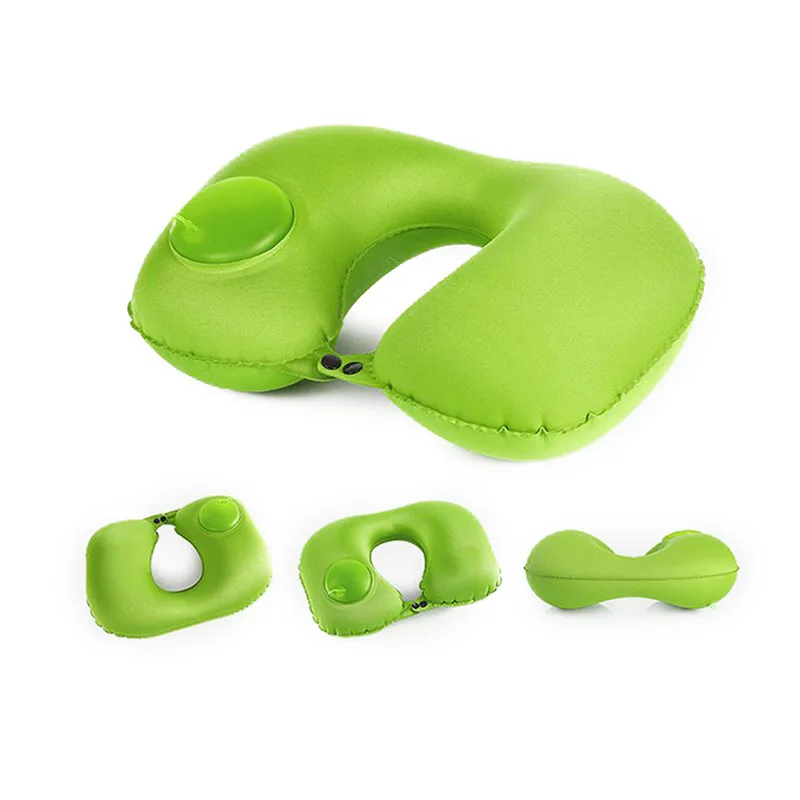 1PC Inflatable Neck PillowTravel U Shape Air Pillow Neckrest Head Rest Portable Head Rest Pillows In Flight Cushion
