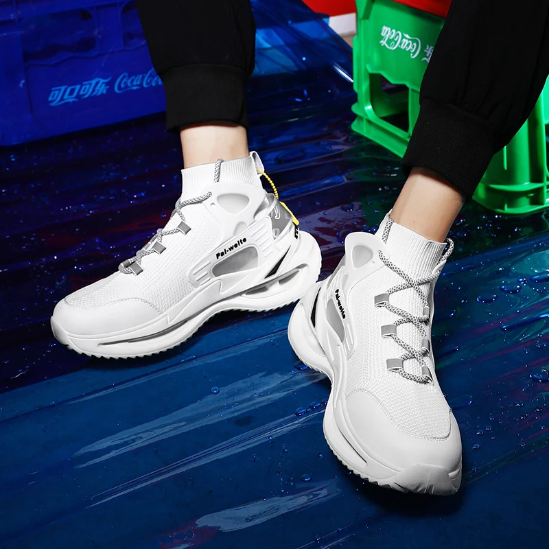 

Men Casual Shoes Sneakers Fashion Light Breathable Chunky Sports Men's High Top Sandals Streetwear Mesh Man Fashionable