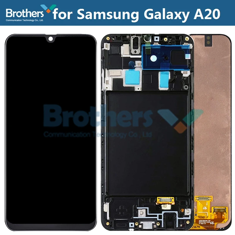 ЖК-экран AMOLED для Samsung Galaxy A20 A205 ЖК-дисплей A205F/SD SM-A205FN/SD в сборе с сенсорным экраном и