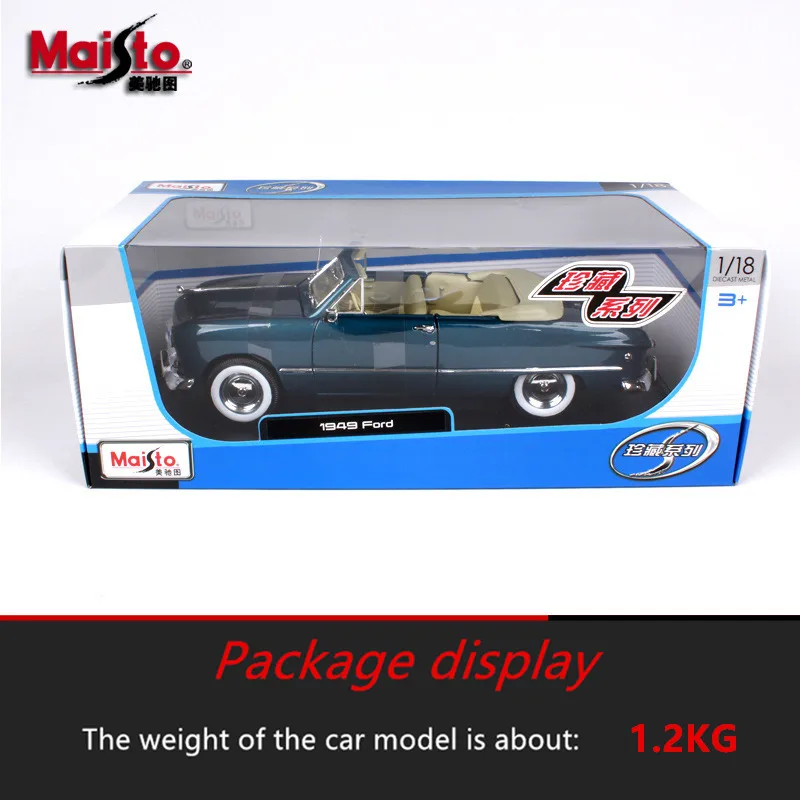 Maisto 1:18 1950 Ford с мягким верхом автомобильный брелок для автомобильных ключей
