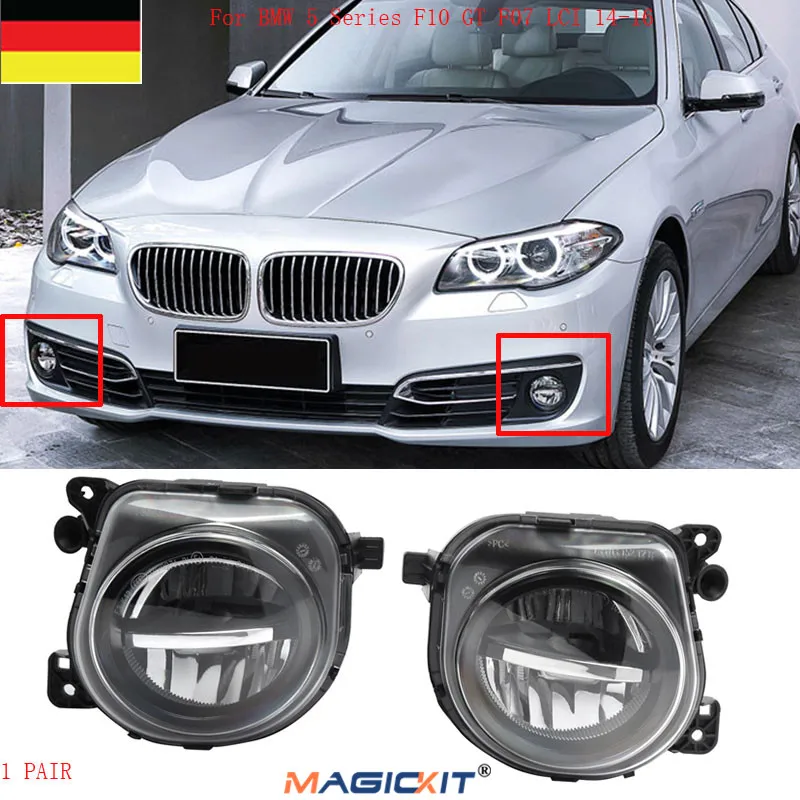 Передние светодиодные противотуманные фары MagicKit для BMW 5 серии 5er F11 F10 GT F07LCI 2014 16