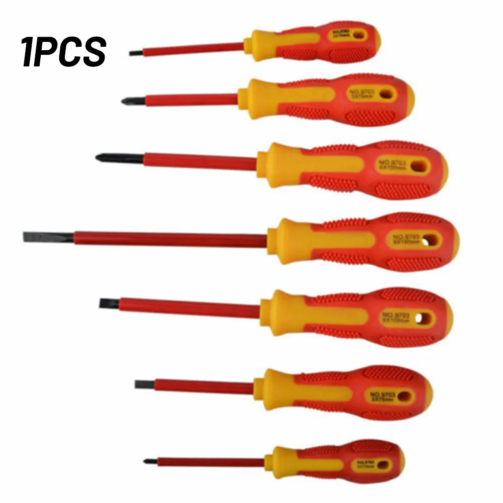 

Screwdriver Electrical Insulated Flat/Cross Head Tools Accessories 14cm Useful