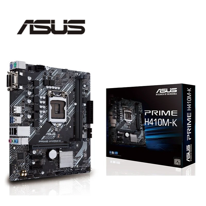 Новый для Asus PRIME H410M K Оригинальный настольный процессор Intel H410 DDR4 материнская