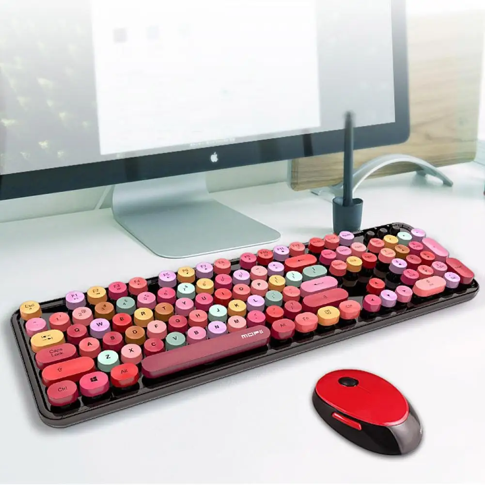 

2020 New Wireless 2.4G Keyboard Mouse Combo Set Wireless Keyboard and Mouse For Notebook Laptop Mac Desktop PC TV
