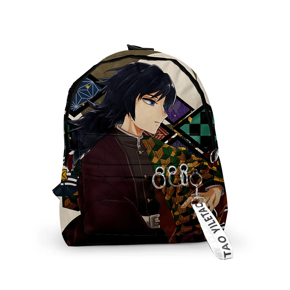 

Demon Slayer: Kimetsu no Yaiba Canvas Bag Tomioka Giyuu School Bags Girls Travel bag Mochila Feminina Notebook Bags For Girt