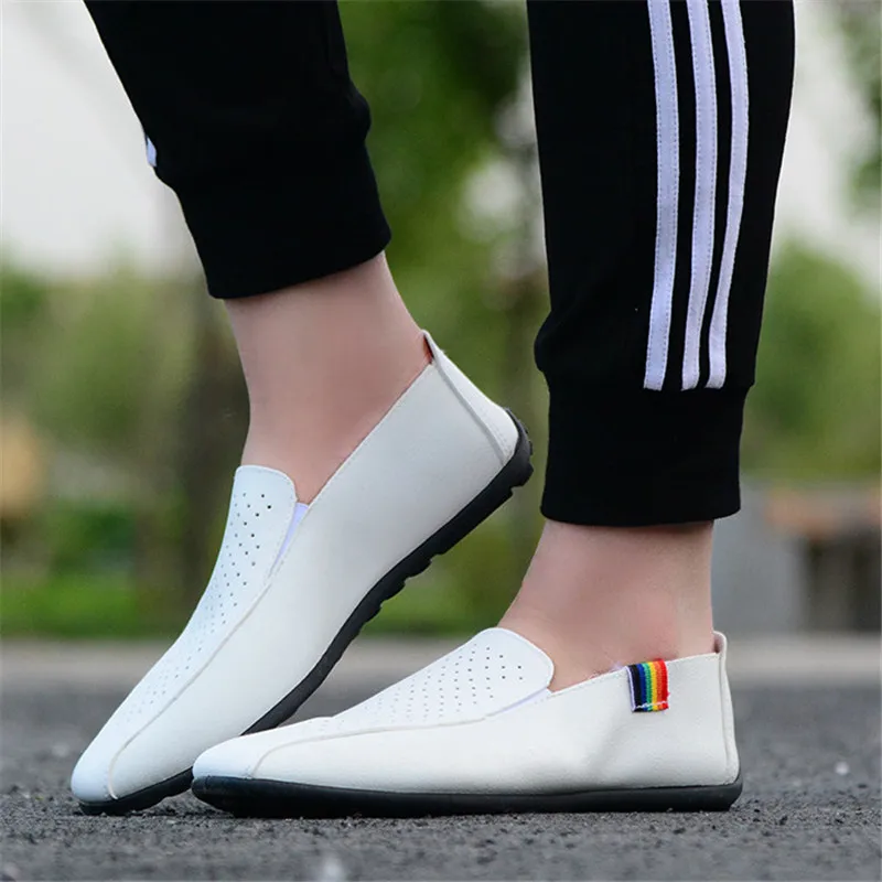 2020 Men Loafers Shoes Spring Fashion Boat Footwear Man Brand Leather Moccasins Men'S Comfy Drive Men's Casual | Обувь