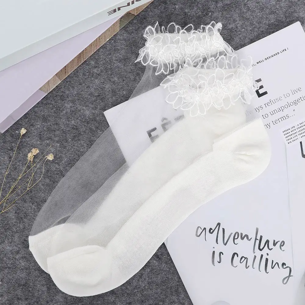 1 пара Для женщин модное летнее платье для девочек Стиль кружевное с цветочным