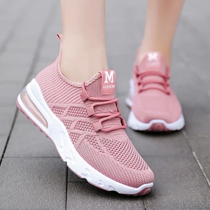 Lightweight Women's Sports Running Shoes Air Cushion Training Shoes Pink Sports Shoes Breathable Lace-Up Brand Women's Shoes Lightweight Women's Sports Running Shoes Air Cushion Training Shoes Pink Sports Shoes Breathable Lace-Up Brand Women's Shoes