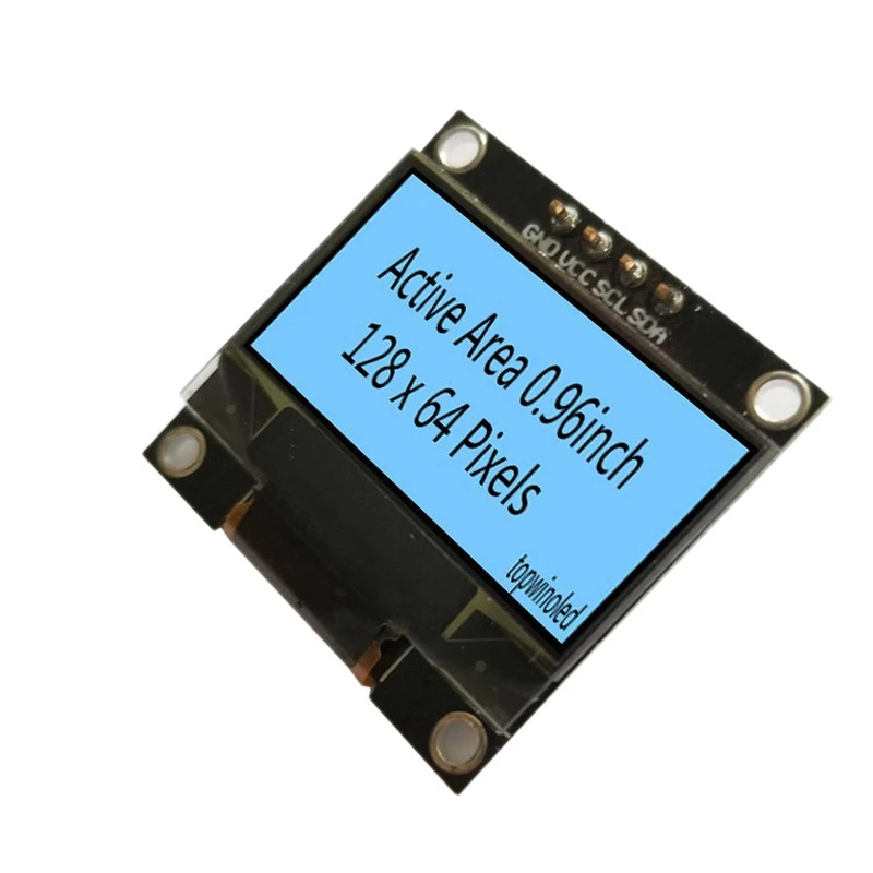 0 96 дюймовый oled дисплей 128X64 I2C/IIC ЖК модуль Sn 4Pin/IIC интерфейс SSD1309|ЖК-экран для