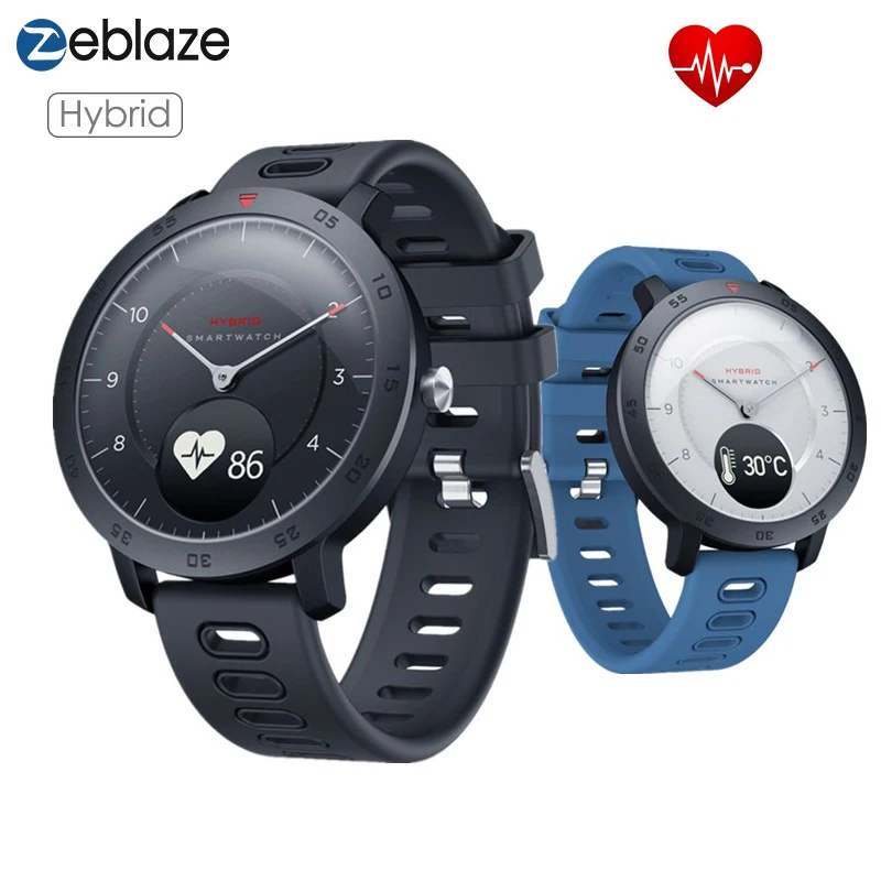 Zeblaze Hybrid Смарт часы монитор сердечного ритма артериального давления 5 АТМ