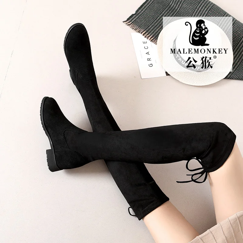 Новые модные зимние женские сапоги повседневная обувь Женские Сапоги выше