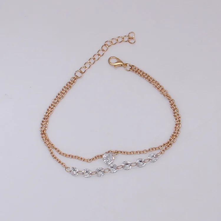 Новый модный Индивидуальный двойной браслет персикового сердца в Европе и с