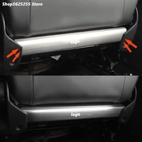 stainless steel back seat anti kick plate trim for skoda superb 2021 2020 2019 2018 2016 sedan rear seat board protection cover