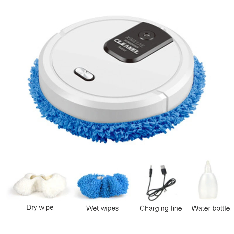 

Home Wireless Mop Wipes USB Charging Vacuum Cleaner Rotary Mopping Machine Humidifying Spray Smart Robot Vacuum Cleaner Mop