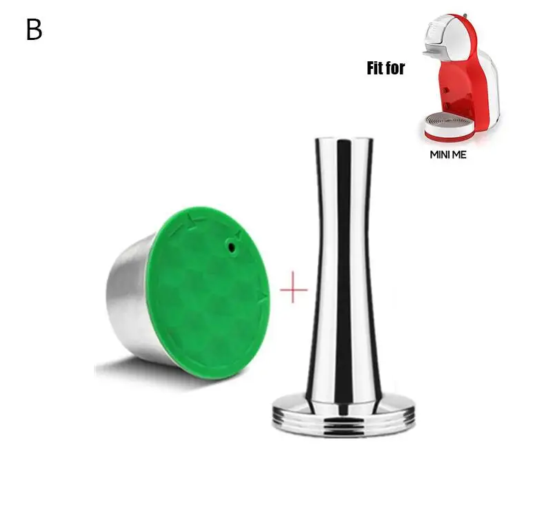 1 capsule Из нержавеющей стали, металлические многоразовые Dolce Gusto капсула Совместимость с Dolce Gusto Кофе машины для многоразового использования Dolci Capsule - Цвет: 1 capsule