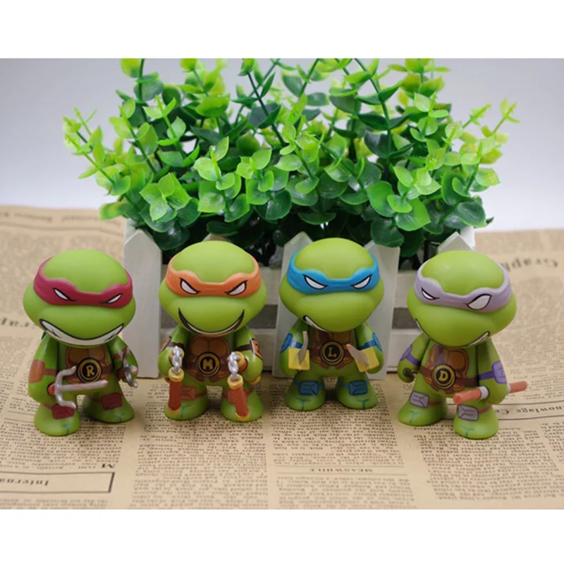 4 шт. классические Мультяшные Черепашки фигурки модель куклы Q версия кукла
