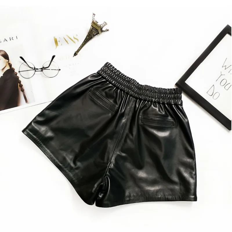 

Women Fashion Sheepskin Sleeveless Jacket Slim Fit Genuine Leather Vest Casual Streetwear Tops Outwear Waistcoat Biker Vests 3XL