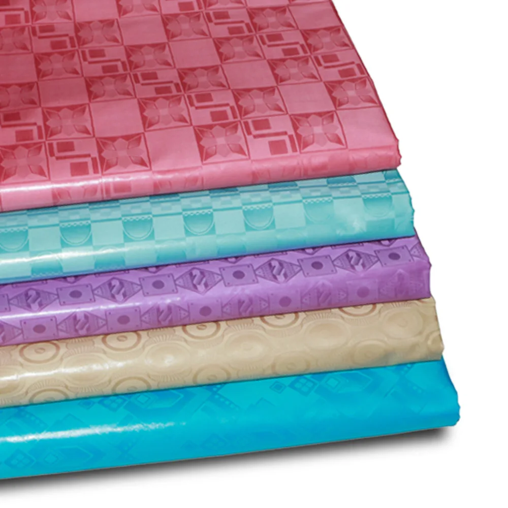 Новая африканская оригинальная богатая ткань Feitex Bazin, высокое качество, 100 хлопок, жаккард, парча, абайя, текстиль для платья