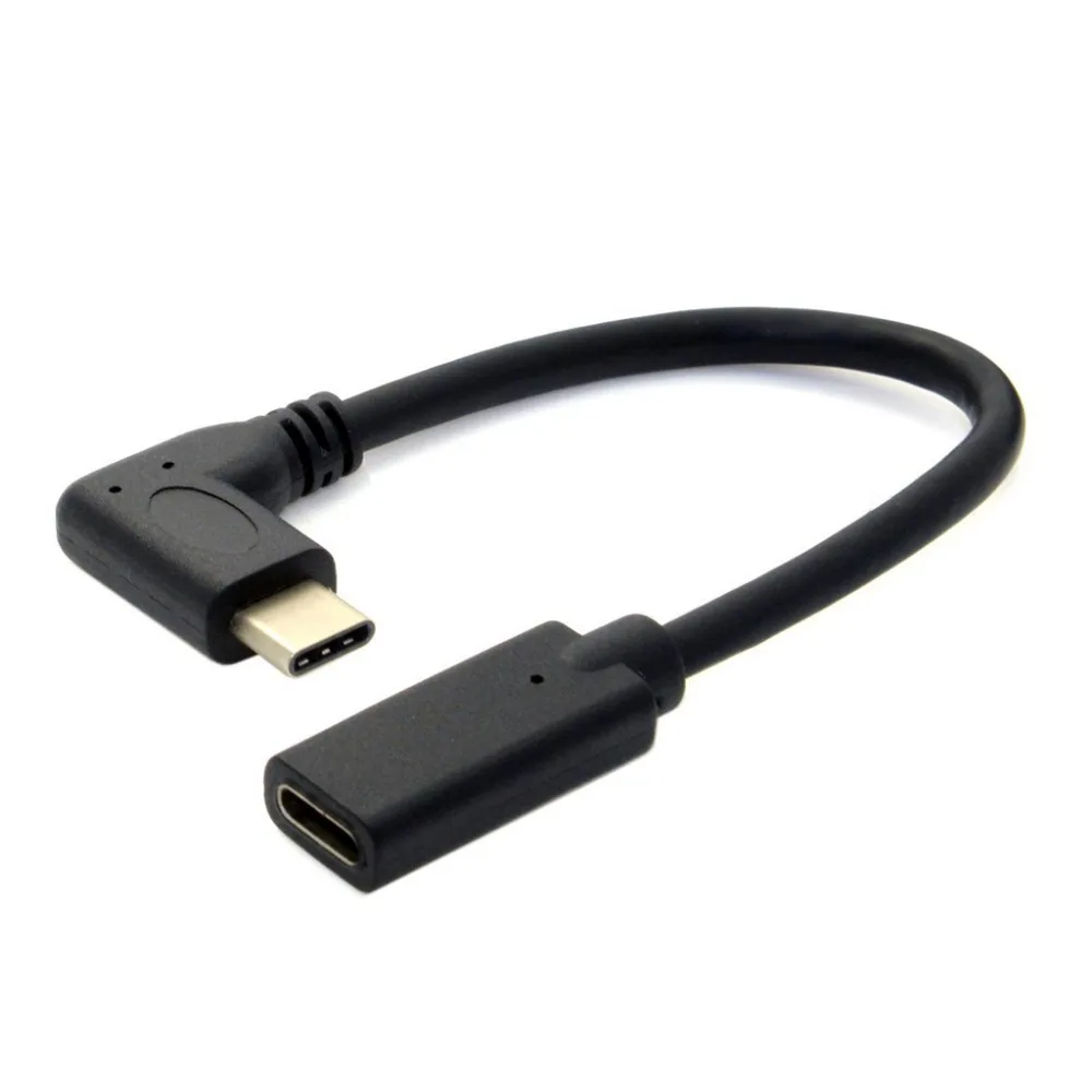 90 градусов USB C 3 1 type кабель удлинитель для samsung S8 nintendo Switch OnePlus 2 htc 10 LG G6 G5|Кабели