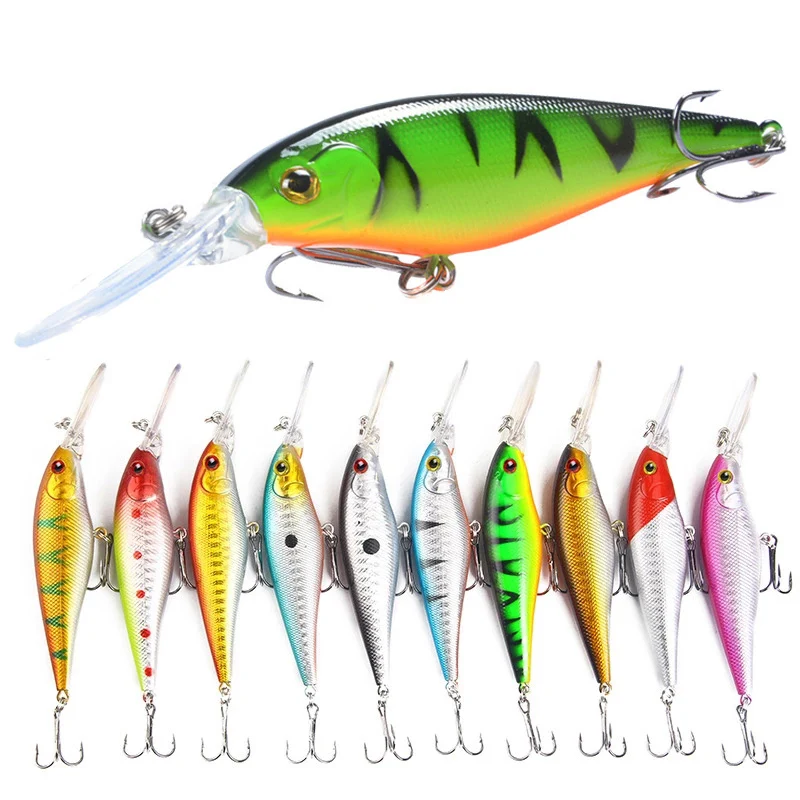 

POETRYYI 1PCS Minnow Fishing Lure 11cm/10.5g Pesca Hooks Fish Wobbler Tackle Crankbait Artificial Japan Hard Bait Swimbait