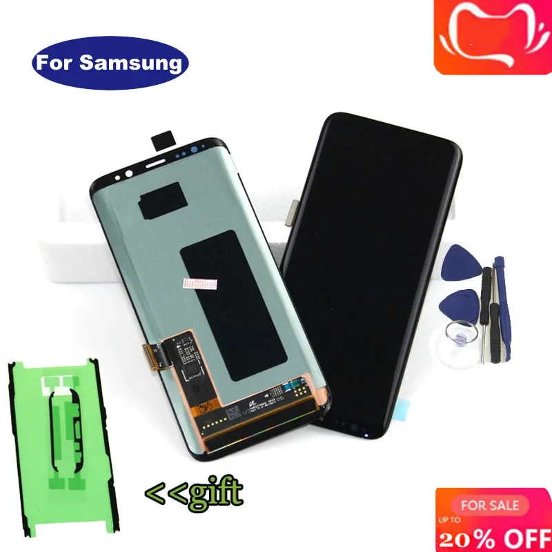 SUPER AMOLED ЖК дисплей для SAMSUNG GALAXY S8 G950 G950F сенсорный экран дигитайзер Замена +