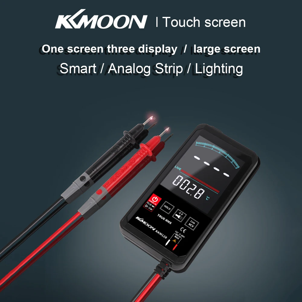 Профессиональный ультратонкий цифровой мультиметр KKmoon KKM128 6000 отсчетов