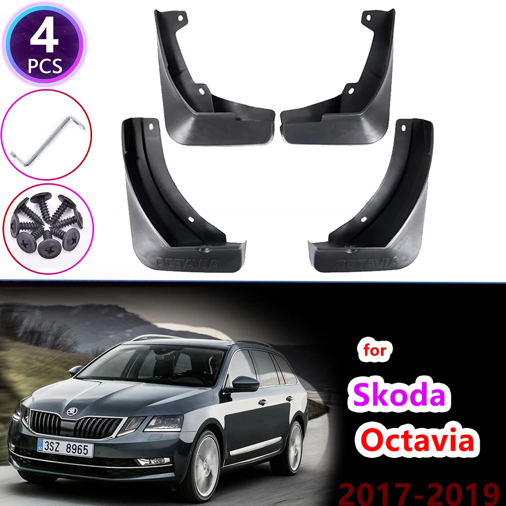 

Mudflap for Skoda Octavia 3 Combi Wagon Estate MK3 A7 5E 2017~2019 Fender Mud Guard Splash Flap Mudguards Accessories Mudguard