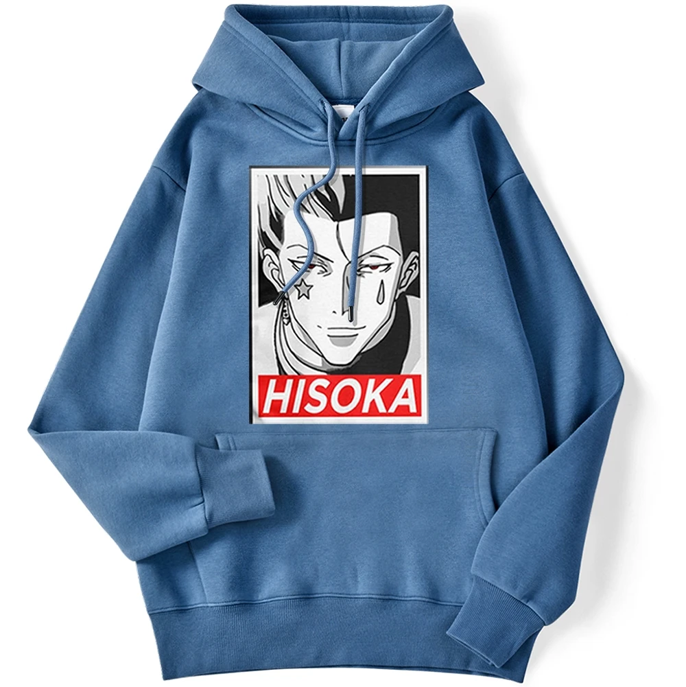 

HUNTER×HUNTER Hisoka Cool Printed Men Hoodie Hip Hop Oversize New O-Neck Hoodies Daily Casual Fitness Mens Sportswear