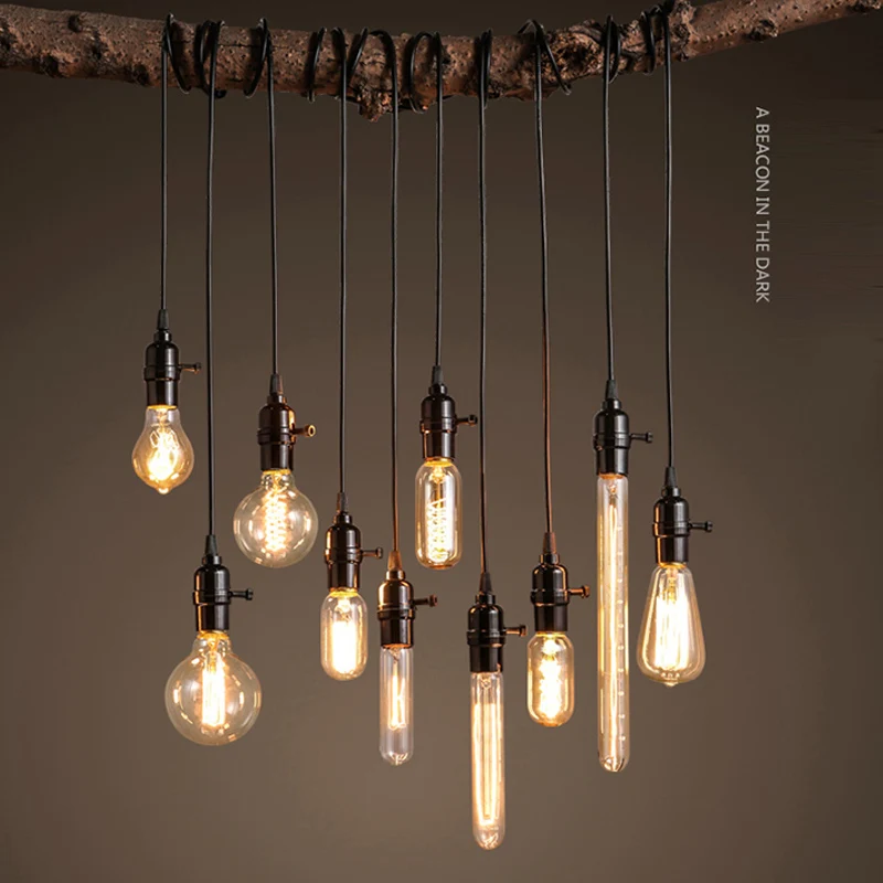 Винтажное основание для лампы Эдисона подвесной светильник держатель