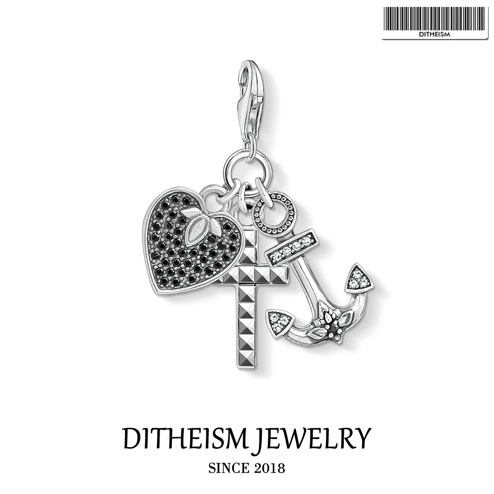 Женский и мужской кулон из серебра 2020 пробы с подвеской в виде сердца | Украшения