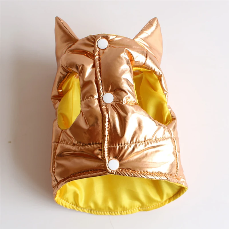 Waterproof Vest Chihuahua Winter Dog Clothes Warm Coat For Small Medium Dogs Yorkshire Thick Jacket Gold Pet Down | Дом и сад