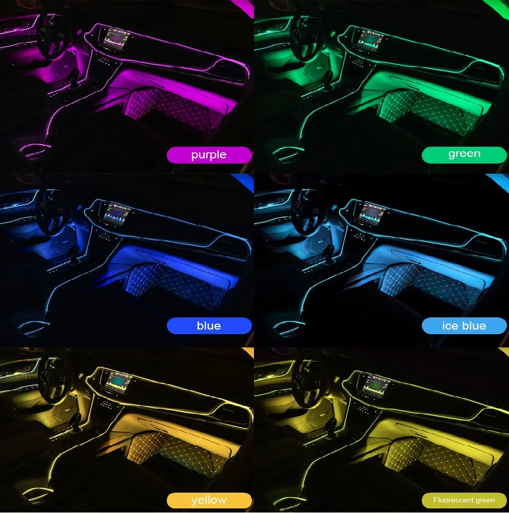 EURS 5 м DRL светодиодный светильник ленточный автомобильный интерьерный ing USB