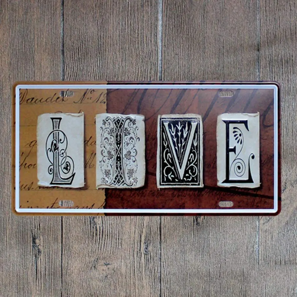 

Оригинальные оловянные металлические знаки в ретро-стиле, настенное искусство | Толстая жестяная плита, печатный плакат, настенное украшен...