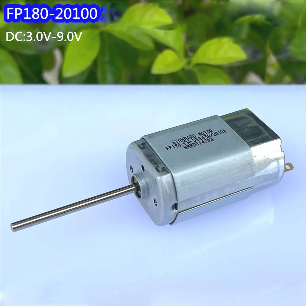 

Standard DC 3V-9V FP180-20100 Long Shaft Motor 14000RPM High Speed Precious Metal Brush Low Power for DIY Electric Toy Model 6V
