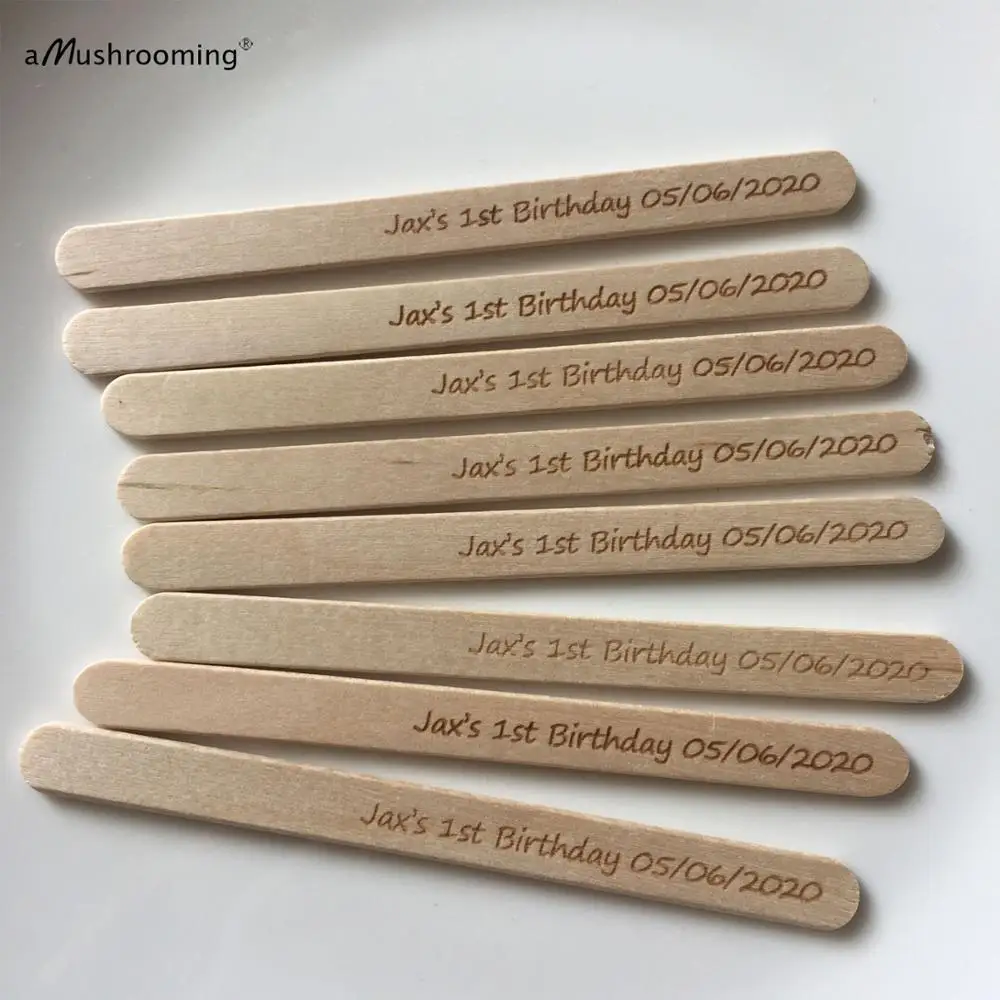 Палочки для мороженого x200 на заказ палочки 1 й день рождения|Палочки мороженого| |