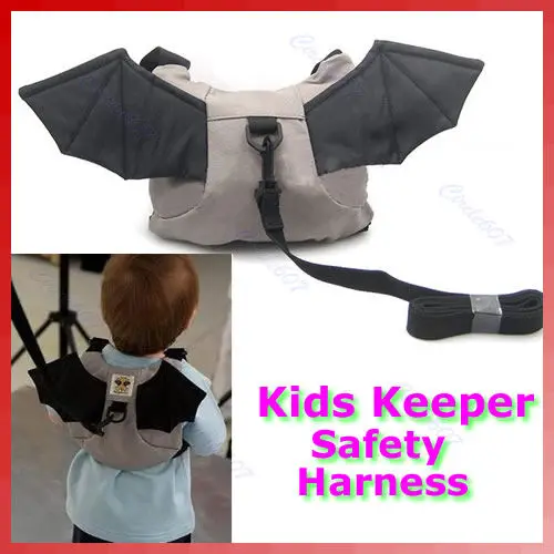 

Baby Kid Keeper Toddler Walking Safety Harness Strap Rein Bat Backpack Bag
