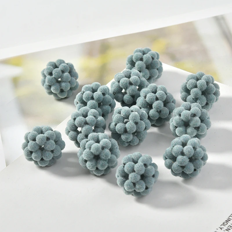 Микро ворс полые Myrica Rubra жемчужный шар DIY серьги ручной работы fa shi pin материалы