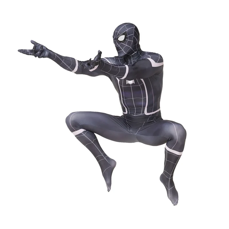 Back-to-School Hero Return Black Spiderman Conjoined Costume Spider-man Battle Clothes Role Playing Clothing New | Дом и сад