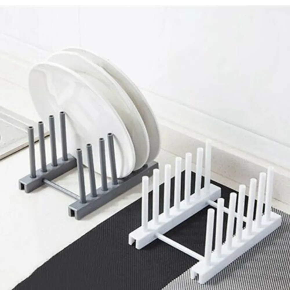 

Plastic Plate Cup Rack Pot Lid Holder Drying Storage Stand Kitchen Organizer Drying Shelf Book Cups Display Sink Stand Drainer