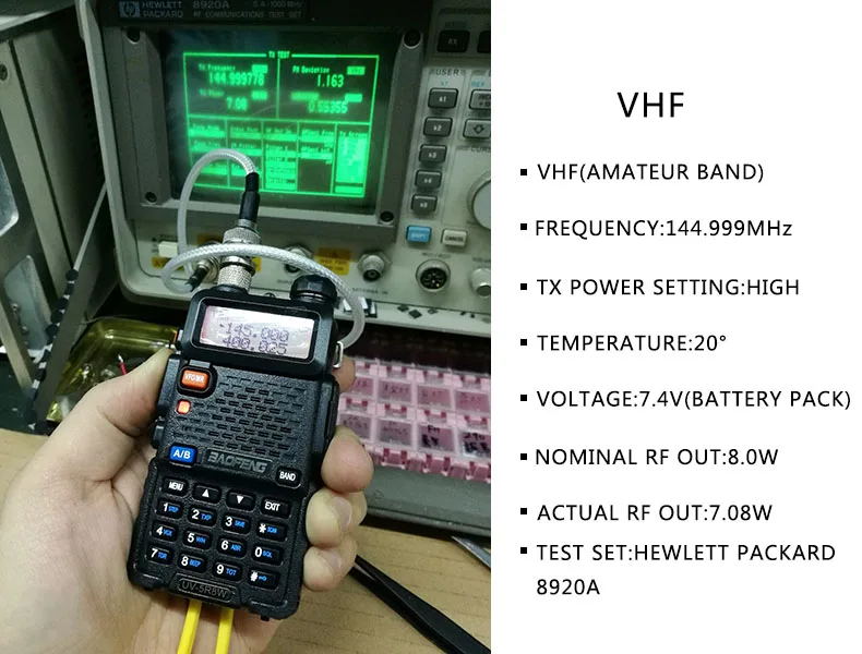 Baofeng, высокая мощность, 8 Вт, UV-5R, 8 Вт, рация, три мощности, 1800 мА/ч, батарея, радиоприемник
