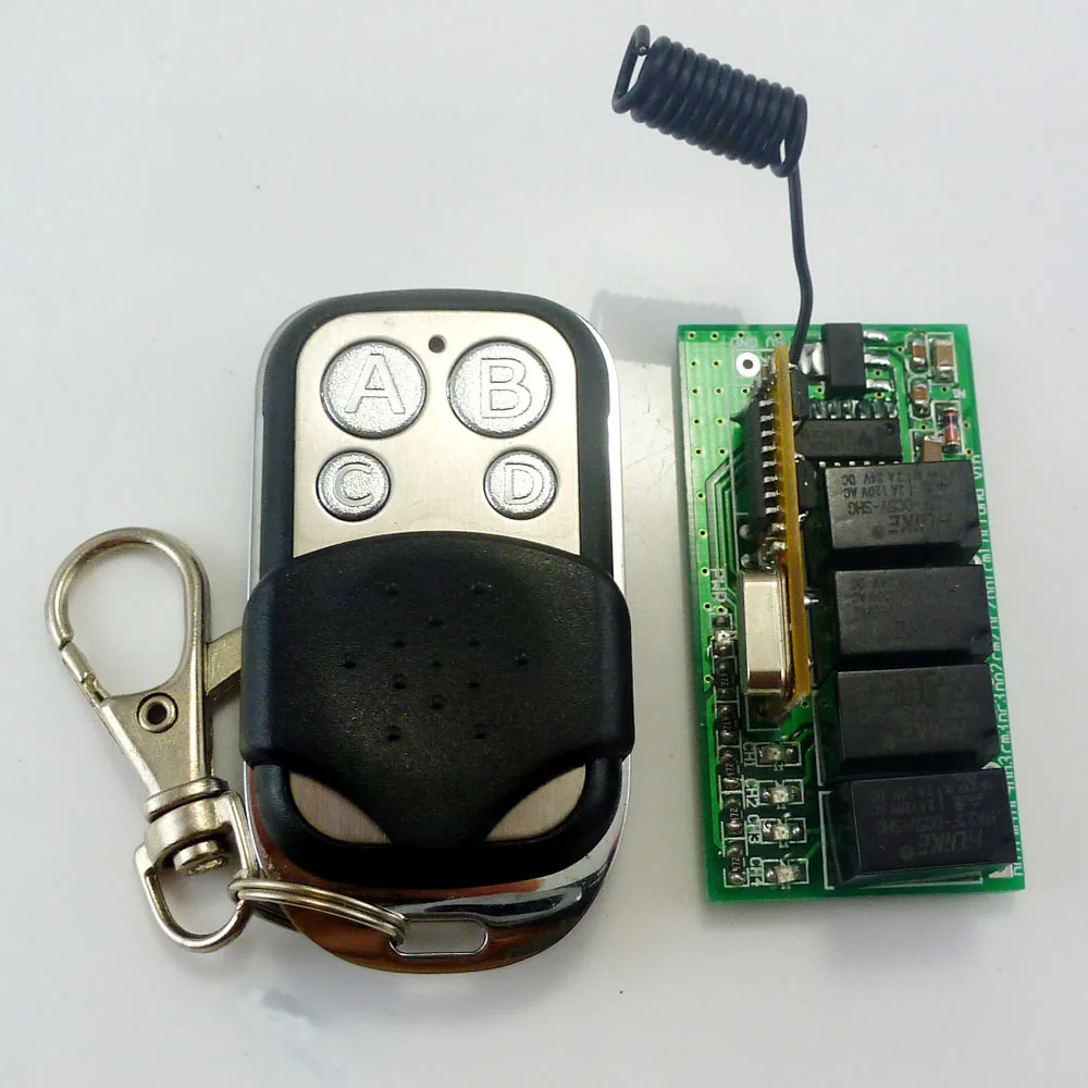 DC12V Ультра Мини DC 5V 9V 12V 4CH RF беспроводной контроллер реле комплект MEGA2560 raspberry pi