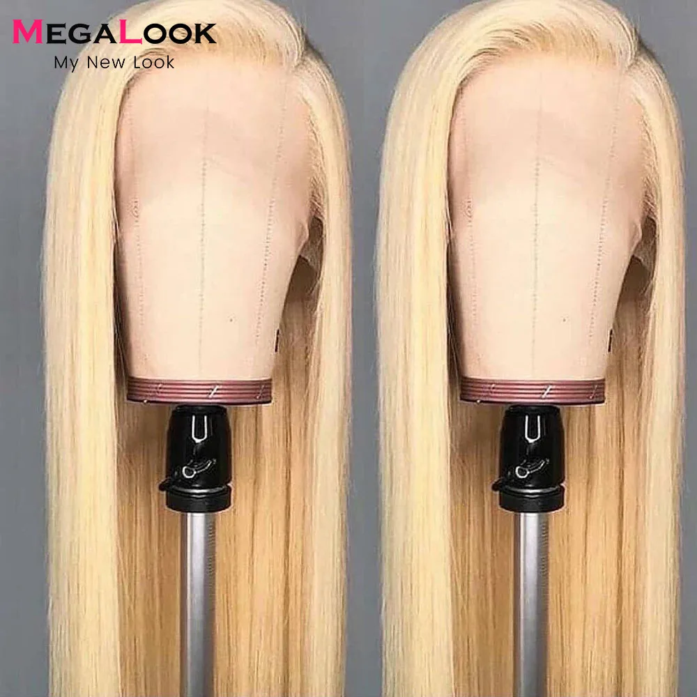 Парик из натуральных волос Блонд прямой 613 плотность 180 HD 13x4 30 дюймов | Шиньоны и