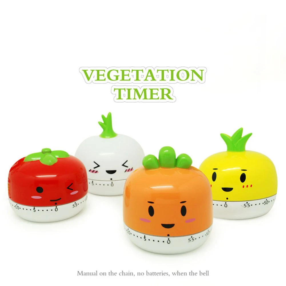 

Kitchen Timer kitchen gadget sets Cartoon Vegetable Shaped Cooking Reminder Baking Helper for Household digital timer stopwatch
