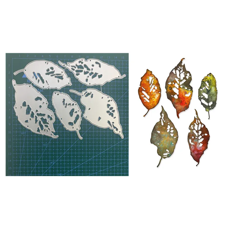 

Leaves Metal Cutting Dies For Scrapbooking Paper Craft Handmade Template Card Album Punch Art Cutter 2022 New Arrival No Stamps