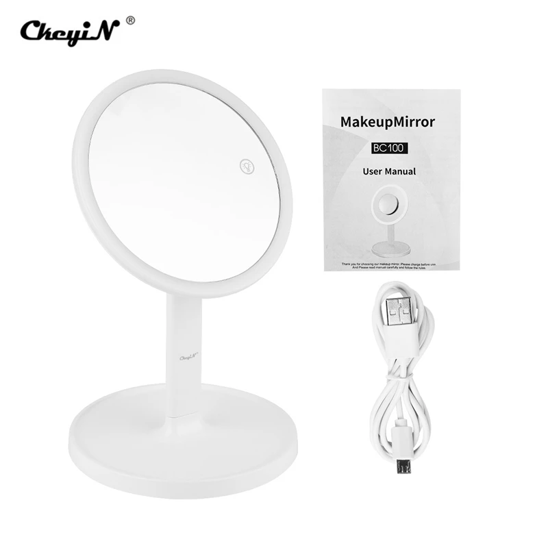 

Makeup Mirror With 60 LEDs Cosmetic Mirror With Touch Dimmer Sensor Light 1X7X Magnification Rechargeable Vanity Make upMirror40