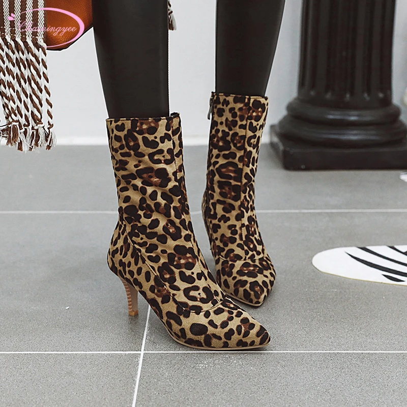 

Casual round toe flock knee high boots buckle pleated black red brown beige increasing high heel riding boots women's shoes