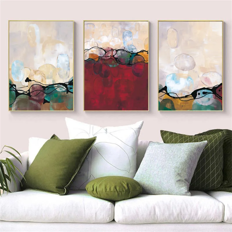 

Still Life Unframed Abstract Canvas Printings Minimalist Travel Decor Psychedelic Wall Paintings Living Room Decoration