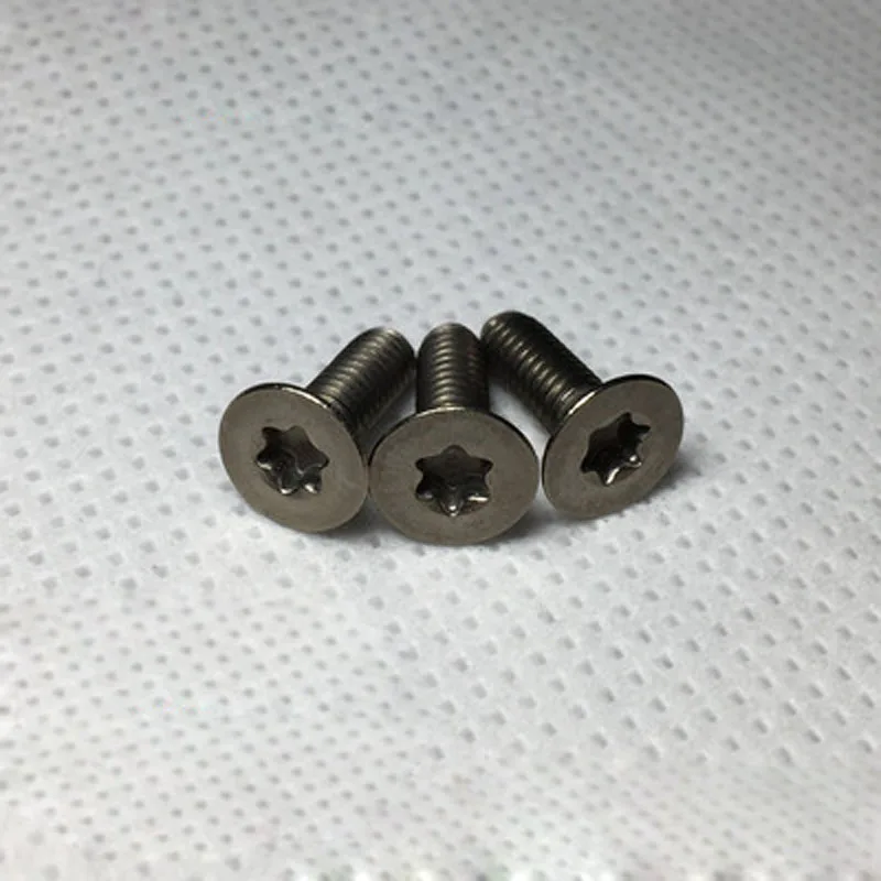 3 шт. Torx Винт M1.6 потайная головка болты GR2/TA2 чистый титан плоская Винты 3-6 мм длина |
