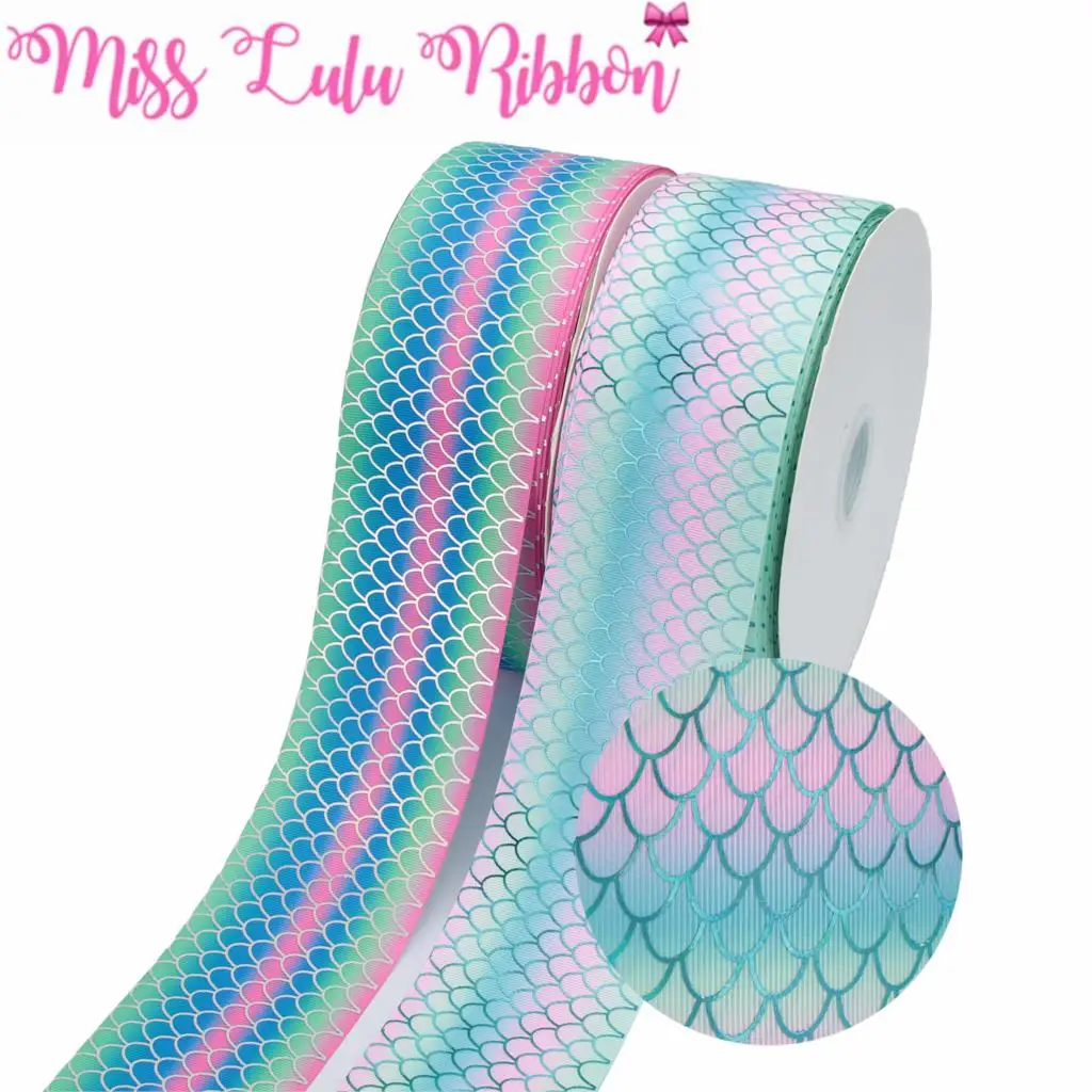 Градиентная лента из зеленой/радужной фольги 3 дюйма 75 мм 50 ярдов/рулон|Ленты для